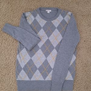 Womens argyle sweater